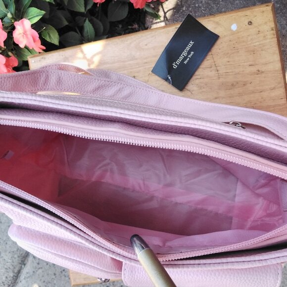 D’MARGEAUX NEW YORK Women’s Genuine Leather Multi Sac Zip Crossbody Handbag Colo - Picture 7 of 13